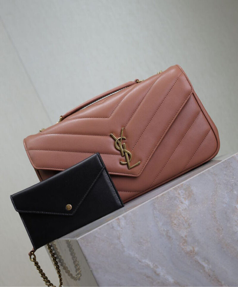 Saint Laurent Loulou Medium In Matelasse Lambskin
